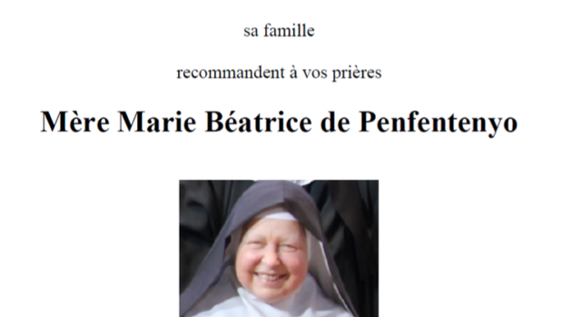 Mère Marie Béatrice de Penfentenyo