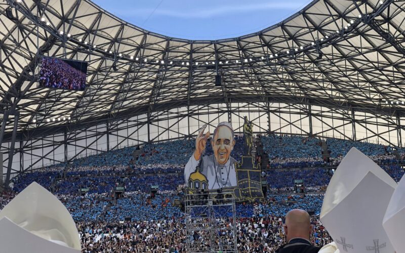 Messe pape au Vélodrome Marseille Septembre 2023